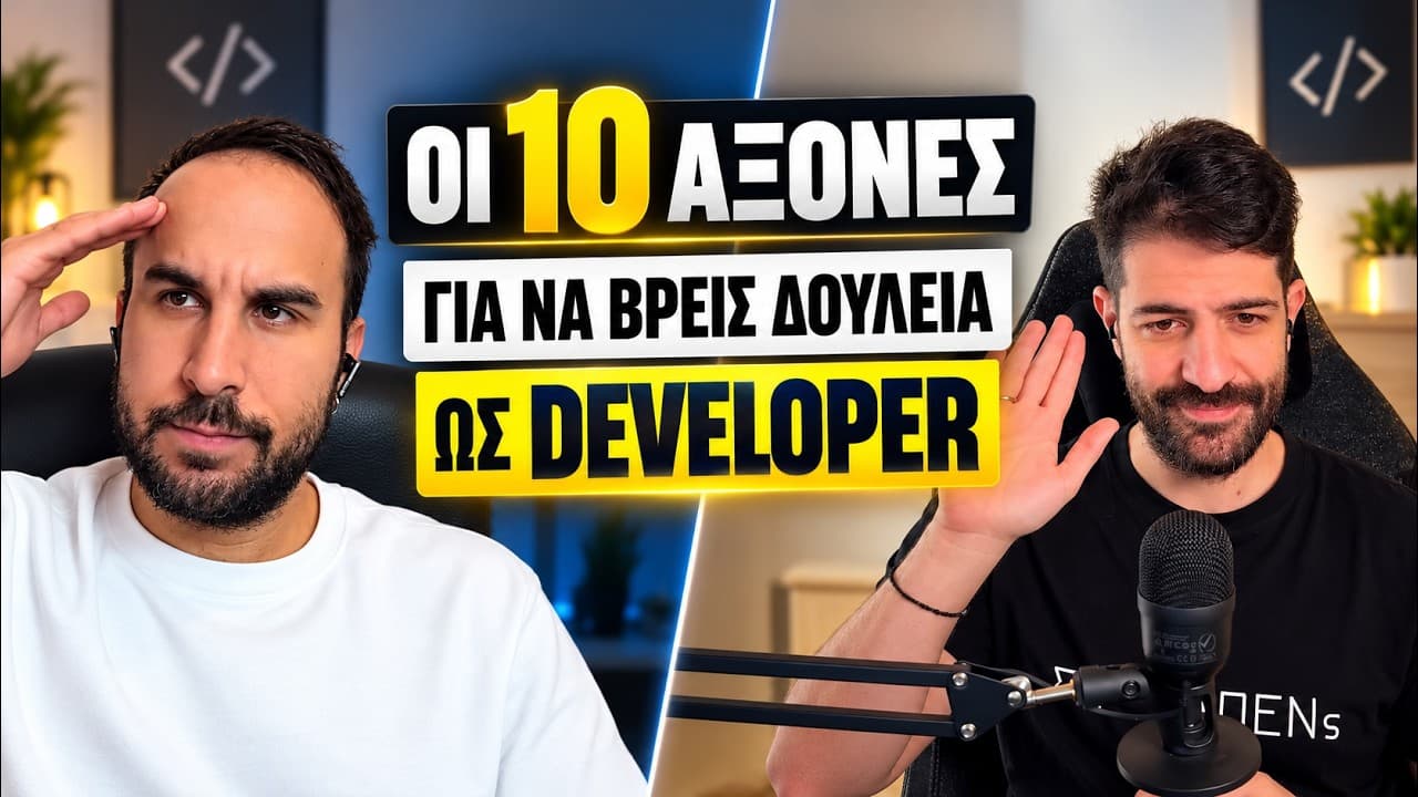Αναλύσαμε τους 10 ΑΞΟΝΕΣ για να βρεις την δουλειά που ΘΕΛΕΙΣ το 2026 σαν developer.